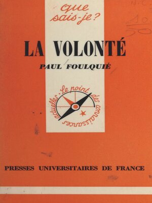 cover image of La volonté